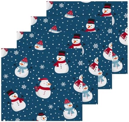 Perfect Christmas Gift for Kids Snowman Washcloth Set