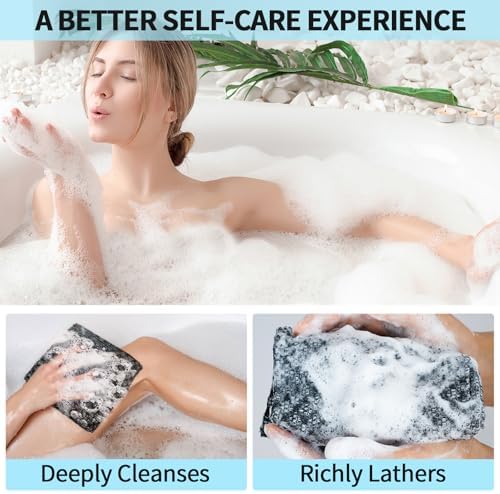 Adanluxe Silver Ion Exfoliating Body Scrub Towel