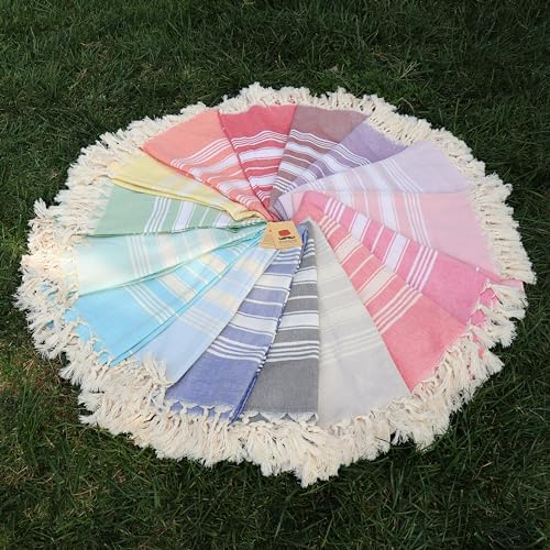 Oversized 71x39 Turkish Beach Towel - Soft Quick-Dry Sustainable