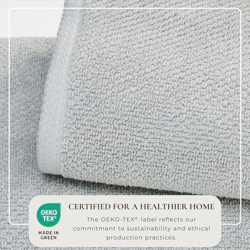 Light Grey Bath Sheet - 100 Cotton Oversized 68x35 Towel
