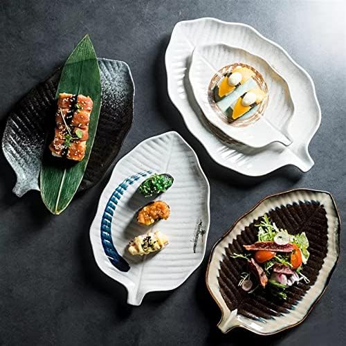 Ceramic Leaf Dinner Plates