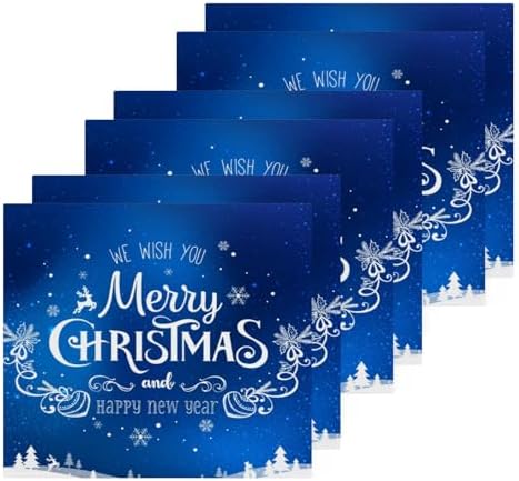 Merry Christmas Blue Washcloth 2 Pack for Babies Soft Reusable