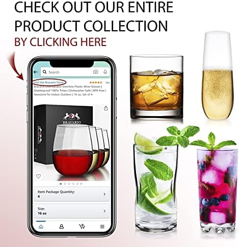 Unbreakable Stemless Wine Glasses