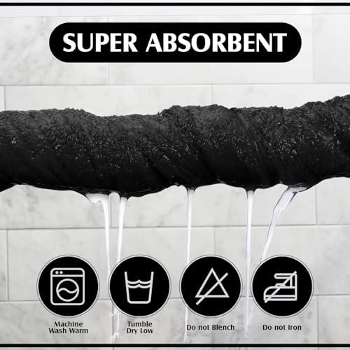 4-Piece Oversized Fleece Bath Towels