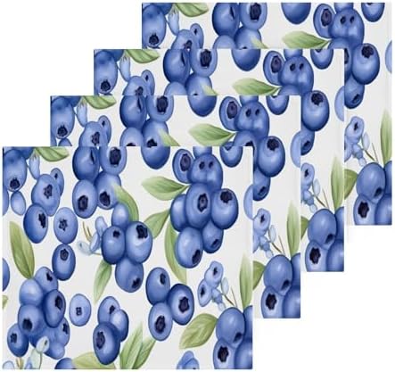 Perfect Soft Baby Washcloth Reusable 12x12-inch Blueberry Absorbent Towels