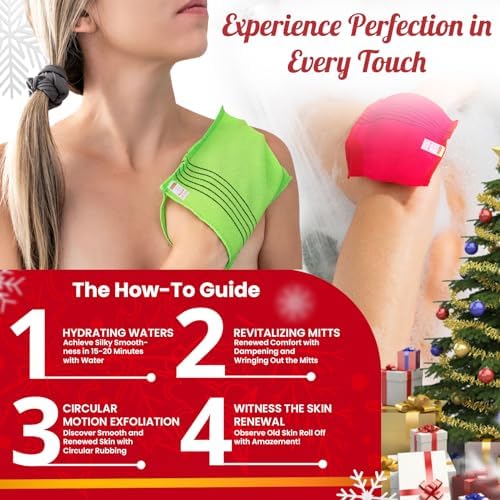 Korean Anti-Shrink Exfoliating Washcloth Mitt
