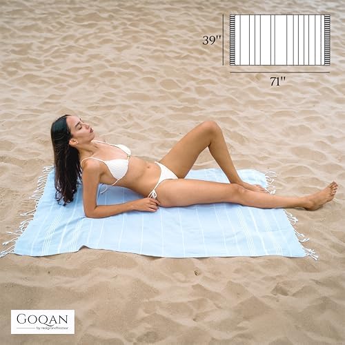 Experience Luxury Comfort with GOQAN Turkish Beach Towel