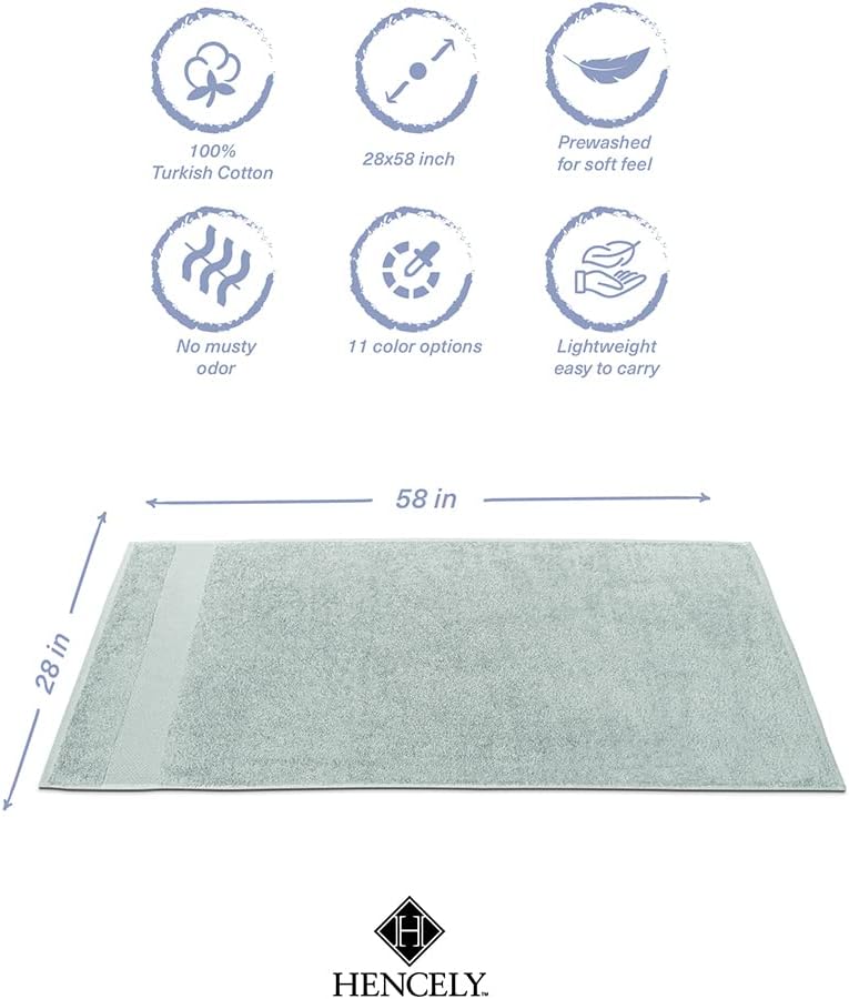 Luxury Soft High Absorbent bath towel set of 4