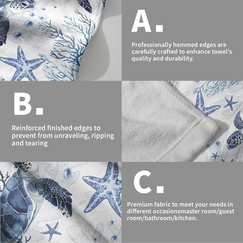 Nautical Hand Towels for Bathroom Set