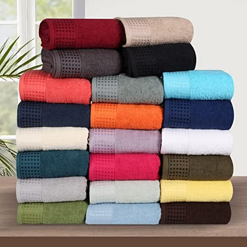 GLAMBURGOversized Cotton Bath Towels Set - Ultra Soft Quick Dry Durable