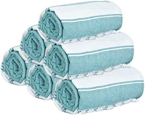 GLAMBURG Turkish Cotton Beach Towels Set Perfect for Every Day