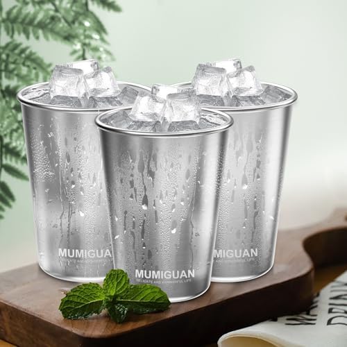 Stackable BPA-Free Stainless Steel Cups