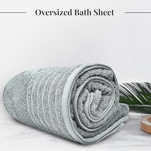 Extra Large 100 Cotton Quicker Dry Soft Absorbent bath towel Cool Grey