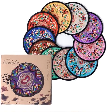 Chic 10-Piece Bar Coasters for Hosting