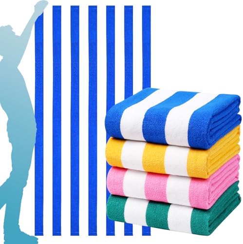 4-Pack Extra-Large Beach Towels for Adults