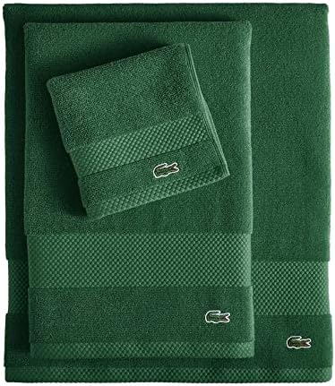 Lacoste Heritage Bath Sheet Croc Green 35x70