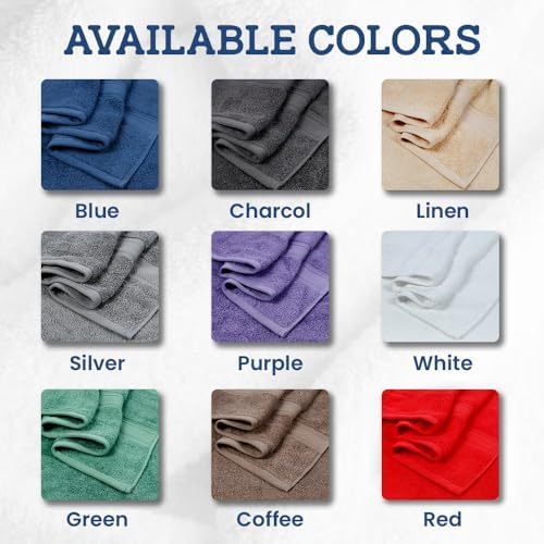 Luxury 4-Pack Bath Towels by Casa Lino
