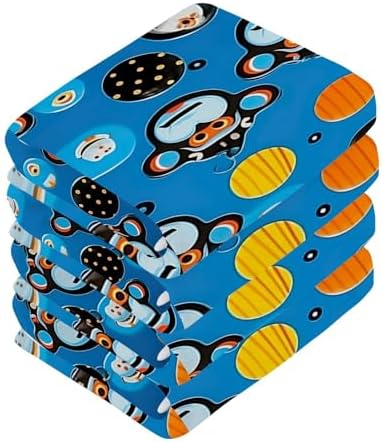 Cartoon Monkey Washcloth Set - Perfect for Daily Use