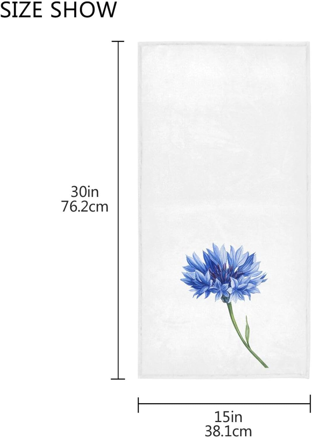 Blue Flickering - Fingertip Towels