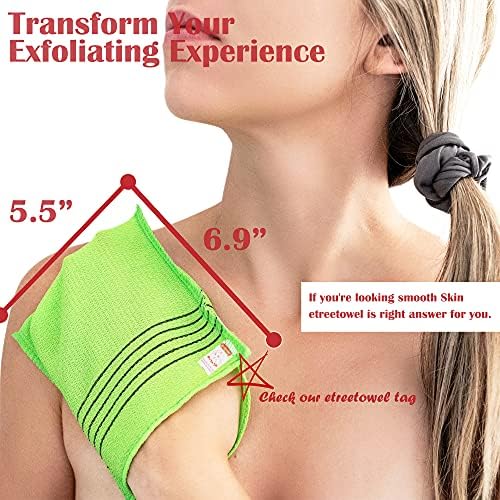 Korean Anti-Shrink Exfoliating Washcloth Mitt