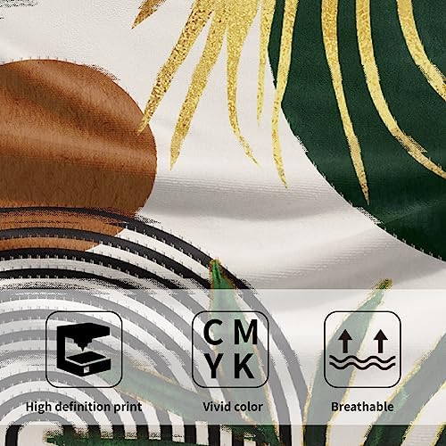 Giwawa Boho Leaves Hand Towels Set of 2 Soft Kitchen Dish Towels