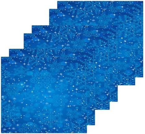 Perfect Size Blue Snowflake Washcloths for Babies