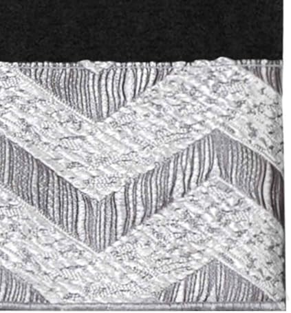 Fingertip Cotton Towel Soft Absorbent Chevron Galaxy Black