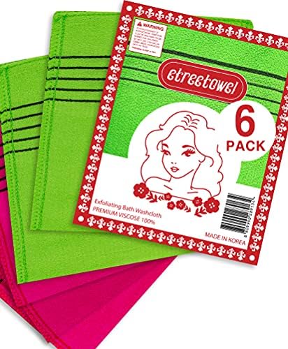 Korean Anti-Shrink Exfoliating Washcloth Mitt
