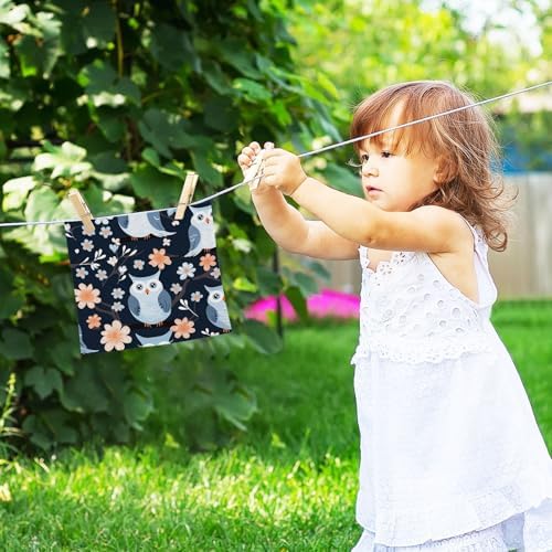 Yetasbin Owl Washcloths