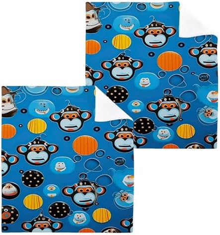 Cartoon Monkey Washcloth Set - Perfect for Daily Use