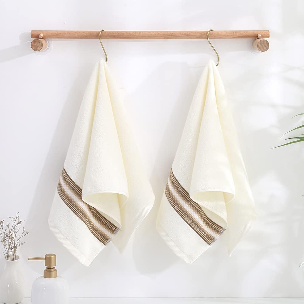 Beige Hand Towels Set of 2