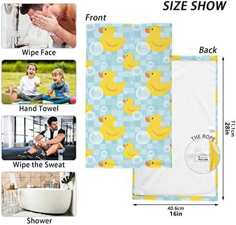 Pfrewn Yellow Ducks Bath Towel Set - 16x30
