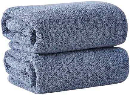 Chambrey Blue 100 Cotton-Best bath towels for the home