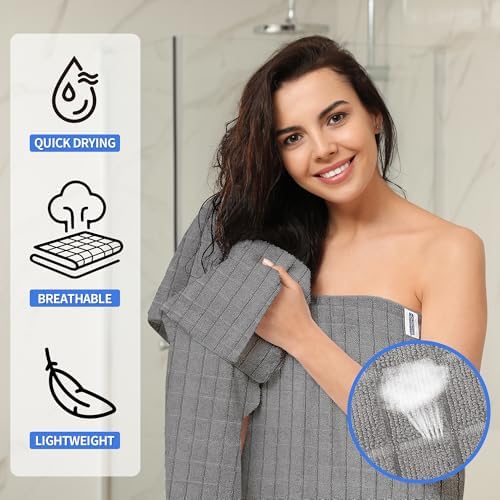 HOMERHYME Microfiber Bath Towels 2 Pack