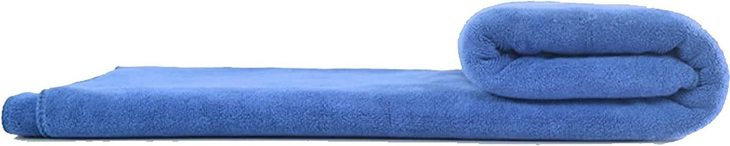 MYLSMPLE Luxury Microfiber Bath Towel 36x72 inch Light Blue