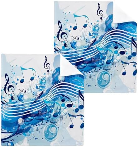 Musical Note Washcloth Set - SoftReusablePerfect for Washes and More