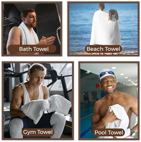 Cotton Small White Bath Towels for Hotel Pool Use