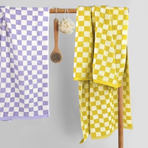Jacquotha Checkered Bath Towel Set