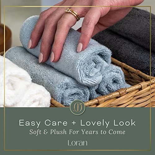 Loran Sky Blue Facial Washcloths