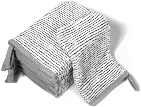 PHOGARY Coral Fleece Body Wash Cloths 8-Piece Set