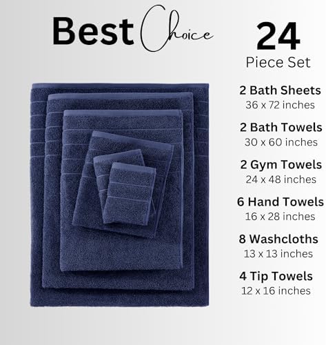 Casa Platino 100 Mercerized Cotton Towels Soft Absorbent and Sustainably Made