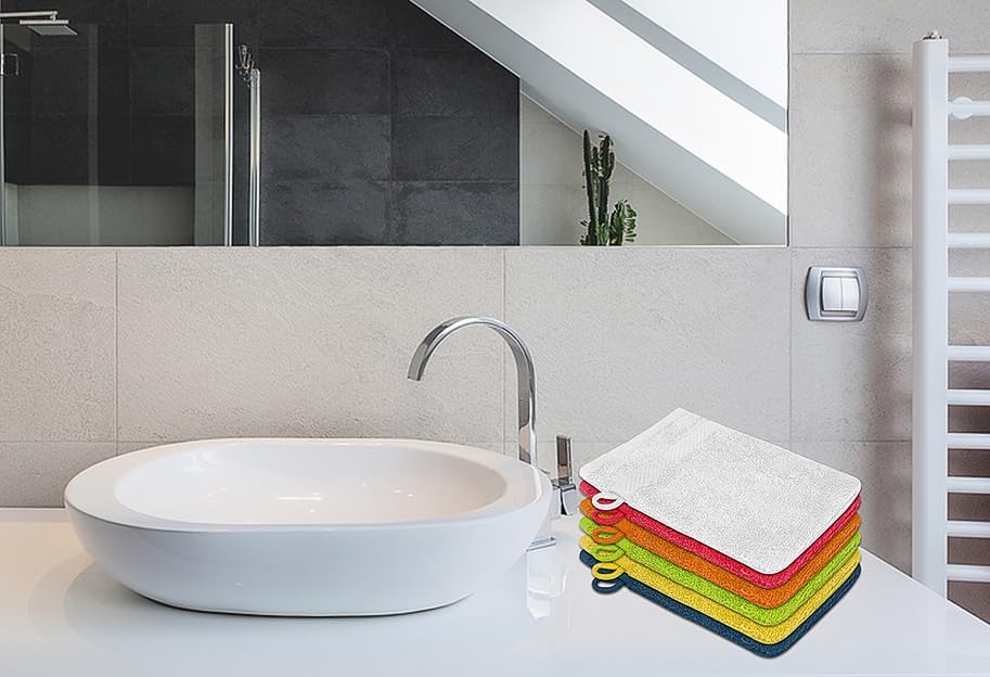 Premium Bath Mitts - Soft 100 Cotton Washcloths for Essential Care