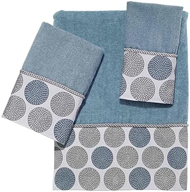 Nickel-Plated Fingertip Towel Soft-absorbent cotton with Dotted Circles DesignIRI