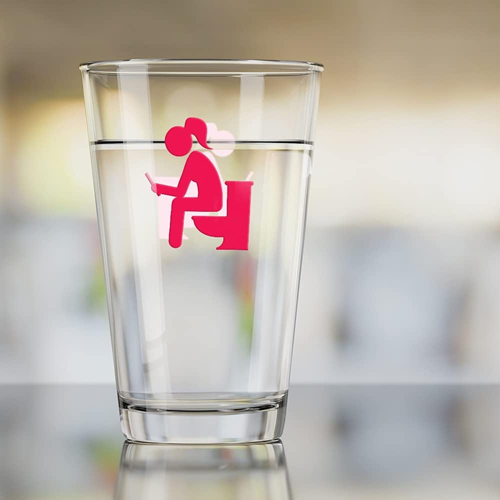Logovision Goop Poop Pooping 16 oz Glass