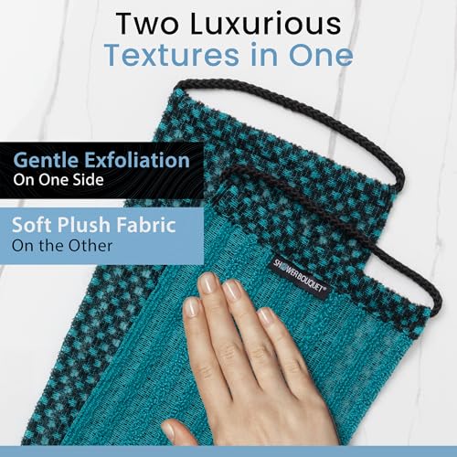 Japanese Exfoliating Washcloth with Charcoal and Silver Ion - Green 1