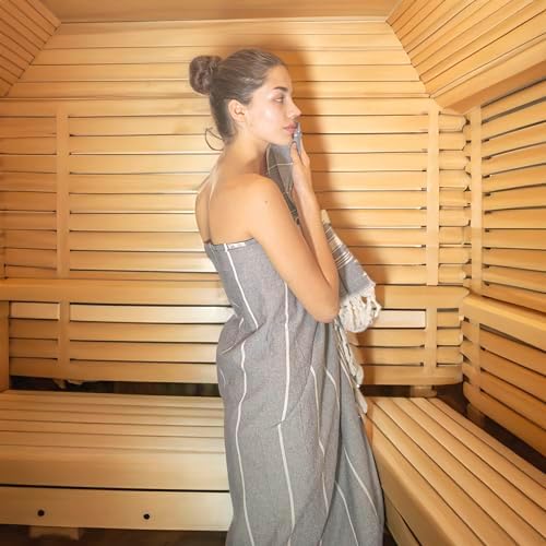 Oversized 71x39 Turkish Beach Towel - Soft Quick-Dry Sustainable