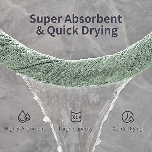 Junsey 4-Piece Oversized Bath Towels for Adults
