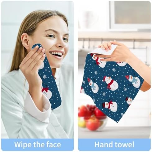 Perfect Christmas Gift for Kids Snowman Washcloth Set