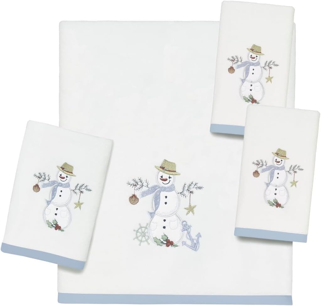 Festive Soft - Avanti Snowman Fingertip Towels