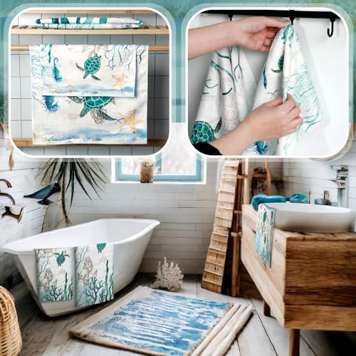 3-Pack Seascenes Seascenes Bath Towels Set